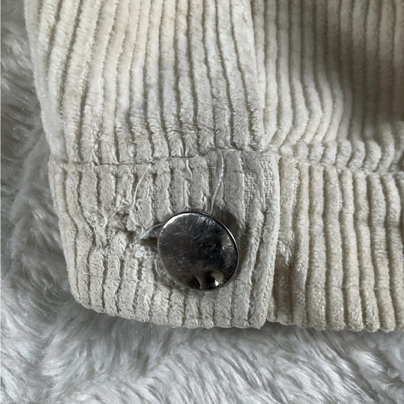 POL  Women's Size Small  Corduroy Jacket Button Front Frayed Cut Hem - Picture 10 of 11